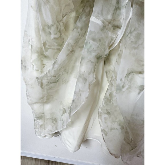 NWT JENNY YOO COLLECTION Floral Chiffon Bridesmaid Wedding Dress 8 (982) - Picture 3 of 5